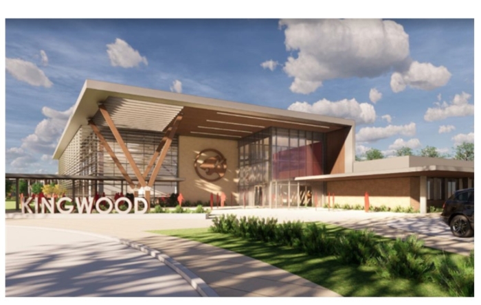 The rebuilt Kingwood Middle School will open in August 2022. (Rendering courtesy Humble ISD)